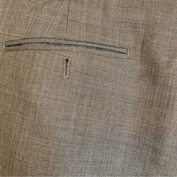 Lauren Ralph Lauren dark gray thin knit 100% wool flat front men’s pants Sz 40 - Picture 7 of 9